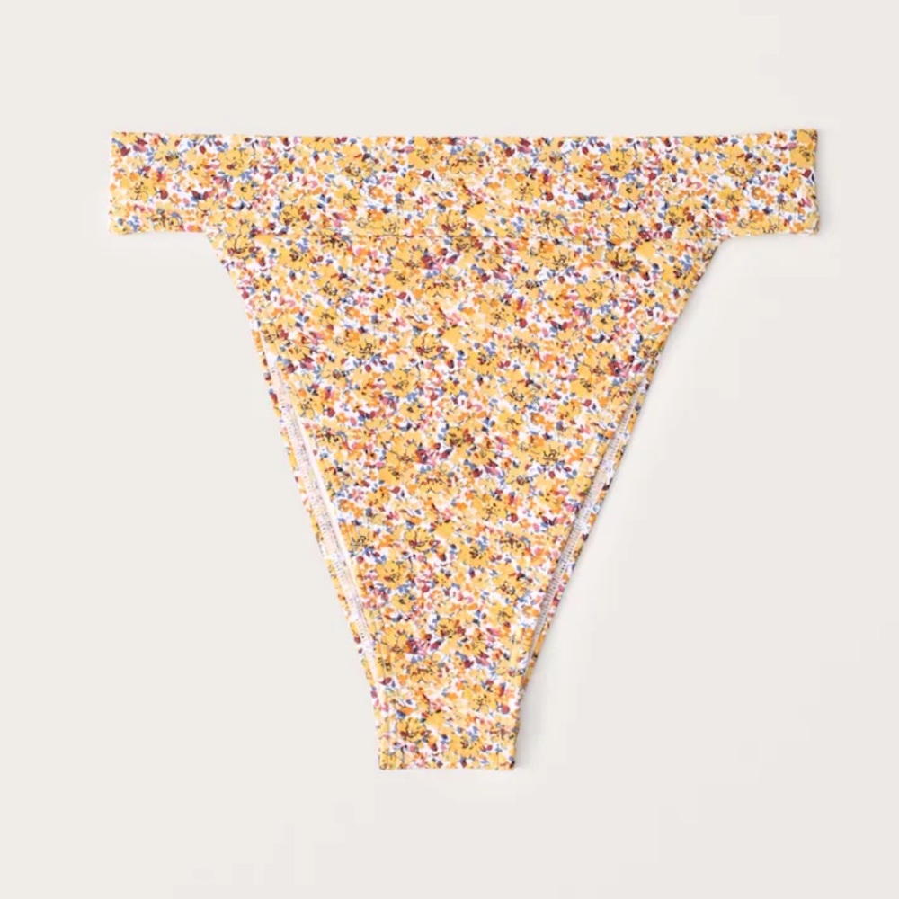 Abercrombie 90s high-waist high-leg bikini bottoms